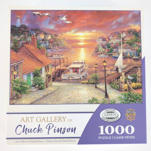 MasterPieces 1000 Piece "New Horizons" by Chuck Pinson Linen Jigsaw Puzzle - GUC - Picture 1 of 12